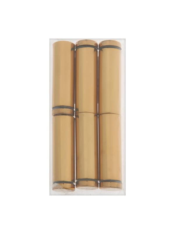 Дистанционный держатель для табличек, 19х60 мм, цвет золото,набор 6 шт.