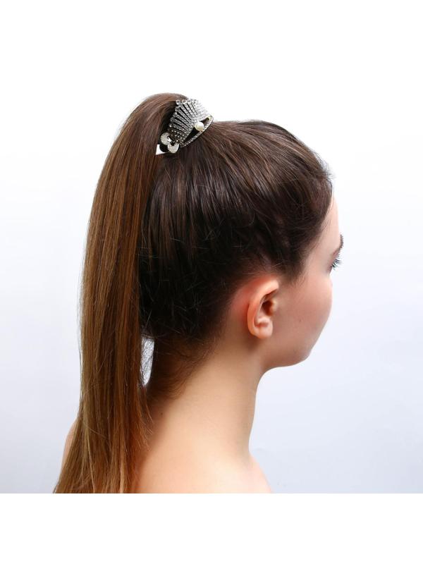 Зажим для волос со стразами «Будь ярче всех», 3,5 х 4,5 х 2.5 см