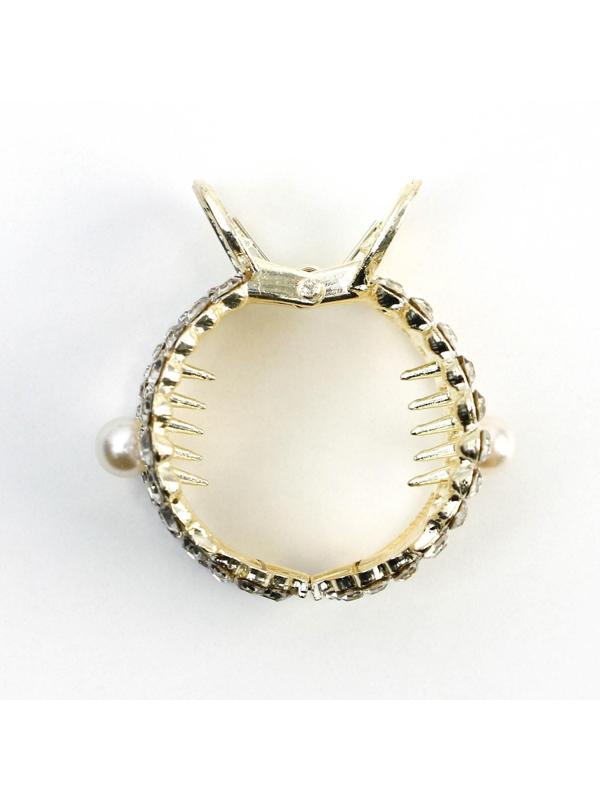 Зажим для волос со стразами «Будь ярче всех», 3,5 х 4,5 х 2.5 см