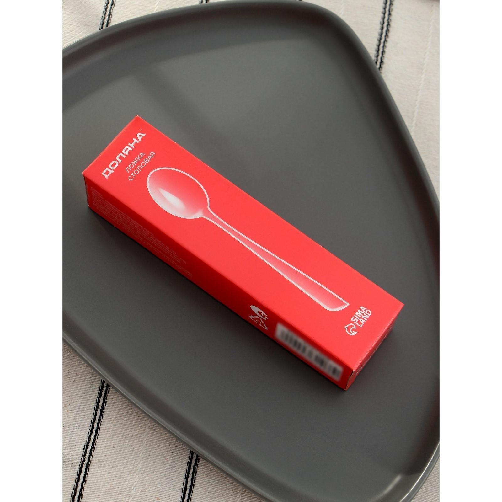 Ложка чайная из нержавеющей стали Доляна «Верона», h=14,8 см, толщина 1,8 мм