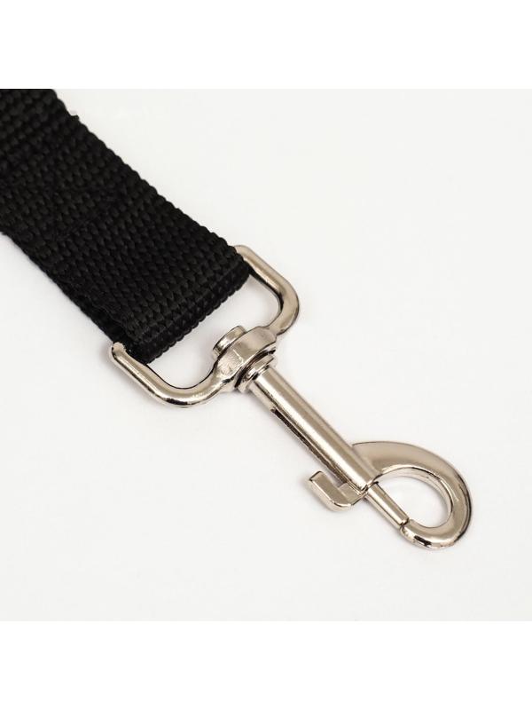 Автомобильный ремень безопасности для собак, 70 х 2,5 см, чёрный