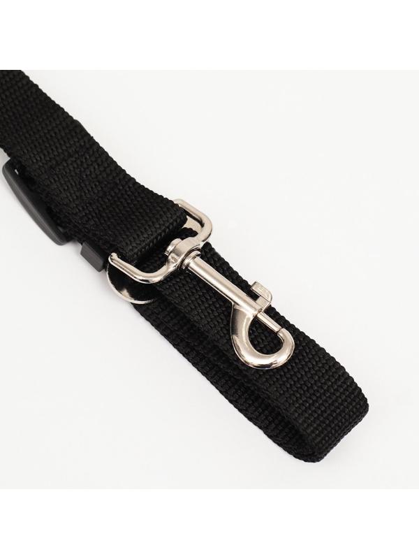 Автомобильный ремень безопасности для собак, 70 х 2,5 см, чёрный