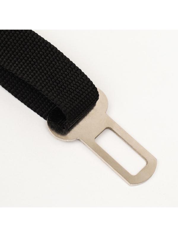 Автомобильный ремень безопасности для собак, 70 х 2,5 см, чёрный