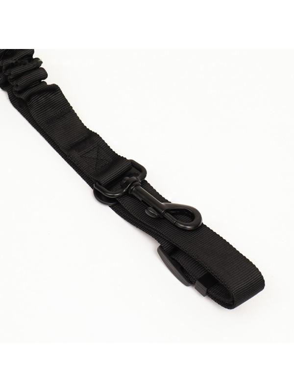 Ремень безопасности для собак амортизирующий, 54-75 х 2,5 см, черный