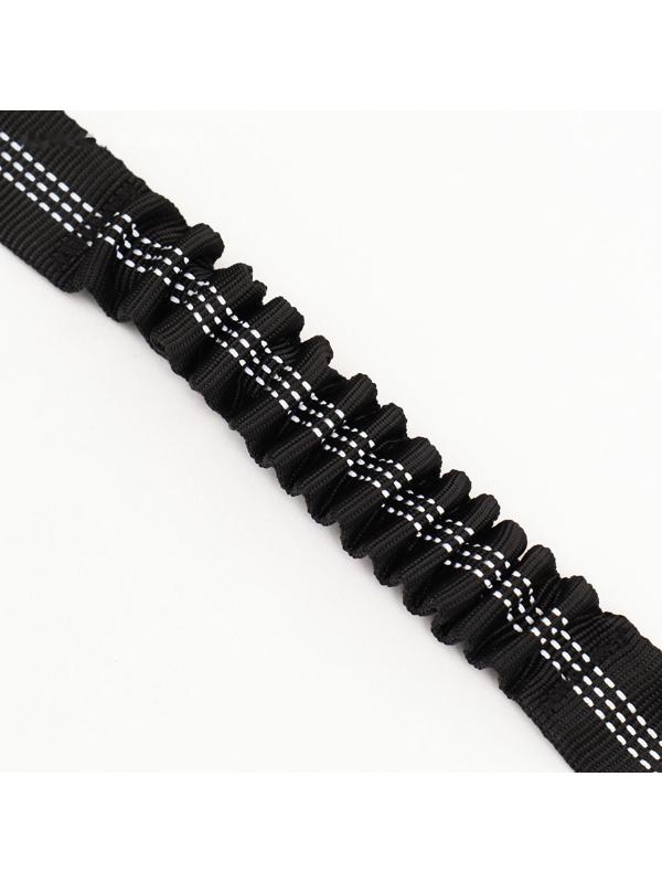 Ремень безопасности для собак, амортизирующий, 75-85 х 2,5 см, черный