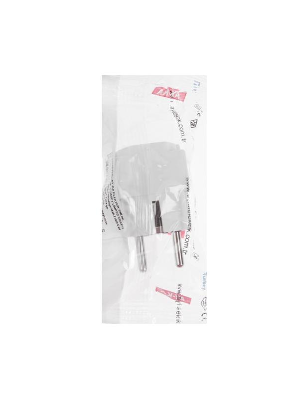 Универсальный адаптер переходник AY-KA, 16 А, белый