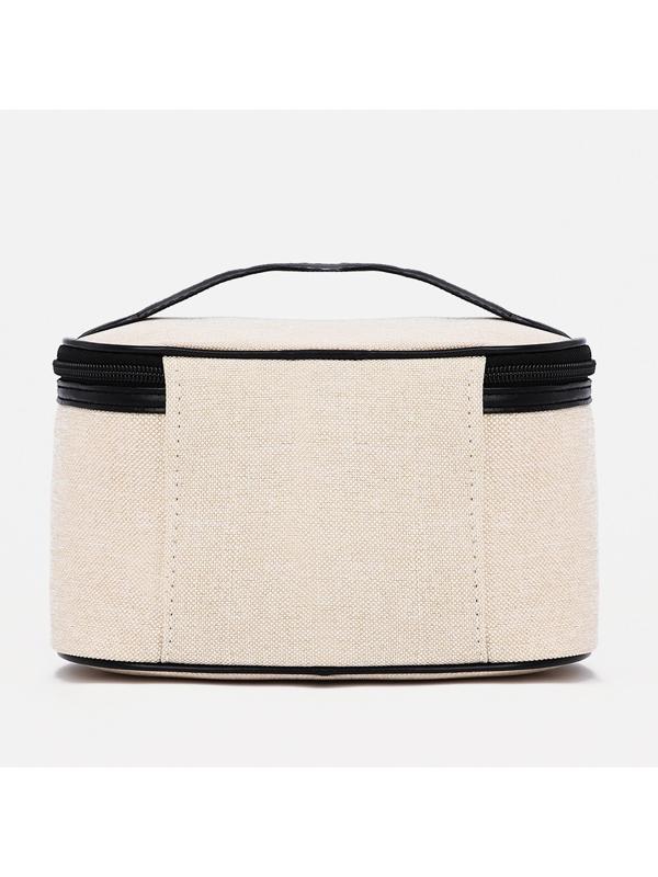 Косметичка на молнии, с подкладом, цвет бежевый