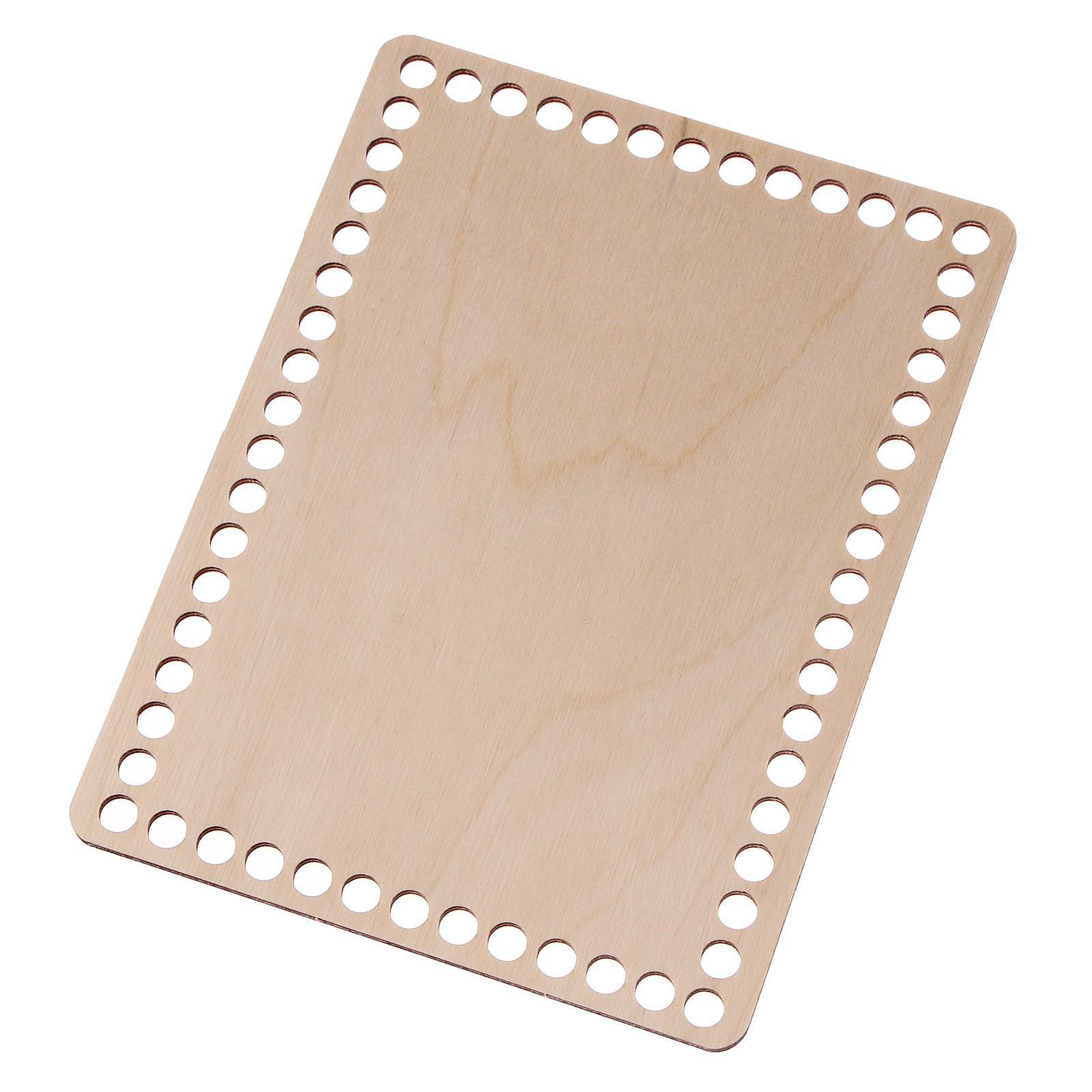 Донышко для вязания,прямоугольник 20 х 15см, фанера 3мм