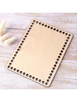 Донышко для вязания,прямоугольник 20 х 15см, фанера 3мм