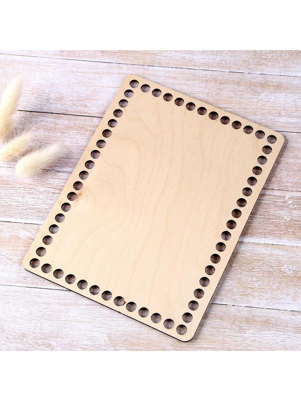 Донышко для вязания,прямоугольник 20 х 15см, фанера 3мм