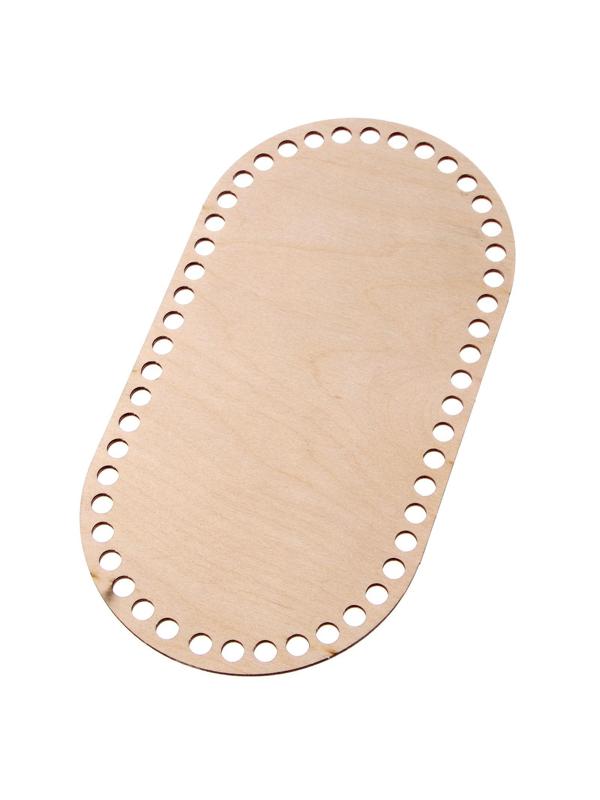 Донышко для вязания, овал 24,5 х 13см, фанера 3мм