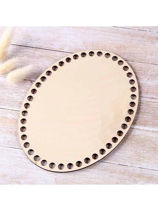 Донышко для вязания, овал 20 х 15см, фанера 3мм