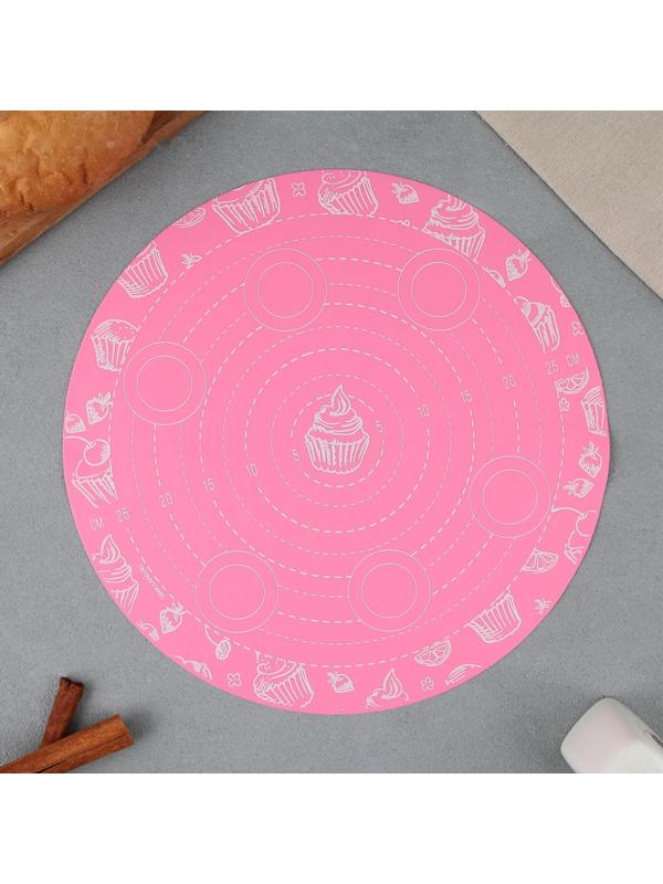 Силиконовый коврик для выпечки «Для пирожных», 30 х 30 см