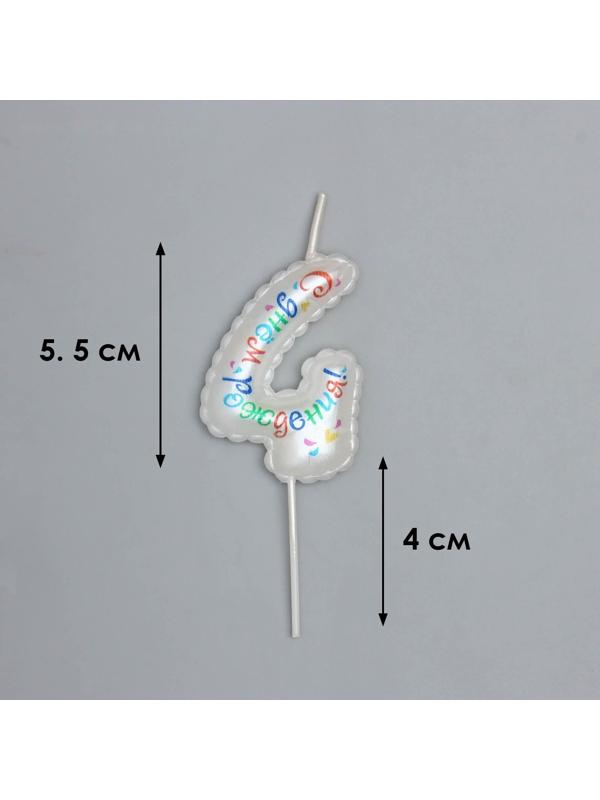 Свеча в торт на шпажке 