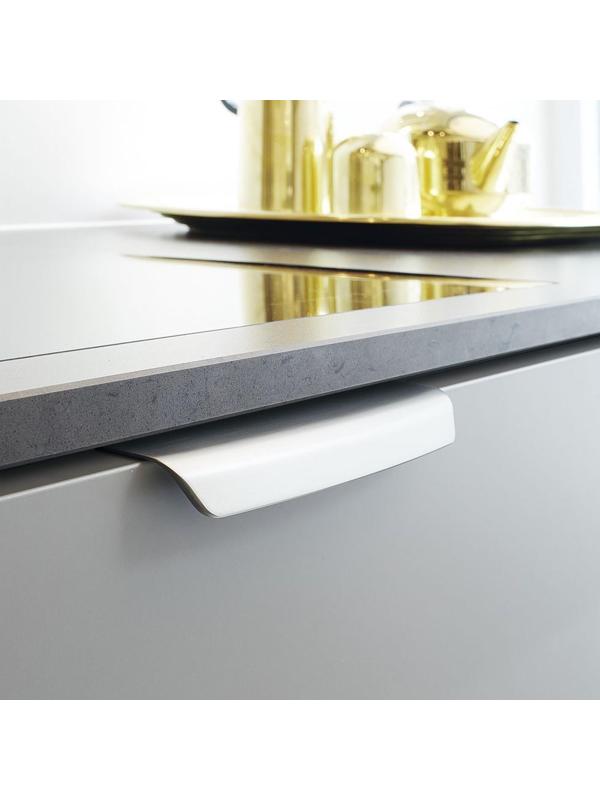 Ручка торцевая CAPPIO, L=150 мм, м/о 128 мм, цвет матовый хром