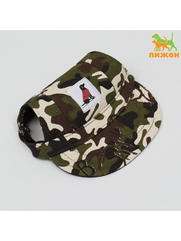 Кепка для собак, M (28-41 см), камуфляж