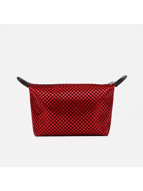 Косметичка на молнии, цвет бордовый