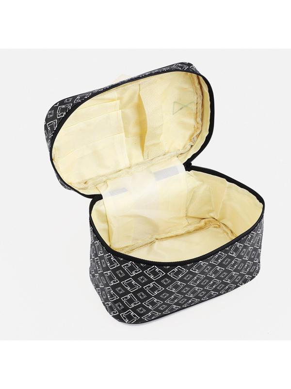 Косметичка на молнии, цвет чёрный