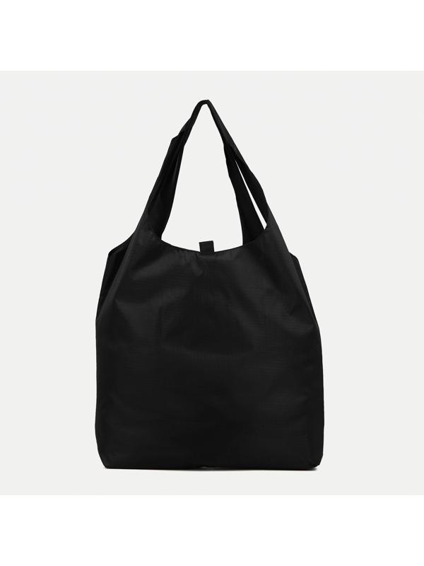 Сумка хозяйственная на кнопке, цвет чёрный