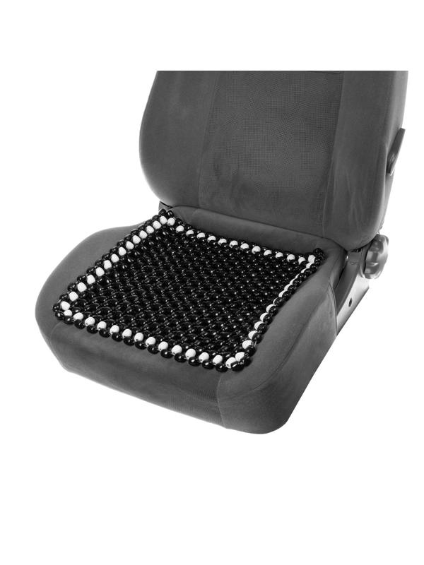 Накидка-массажер TORSO на сиденье 42х42 см, дерево, черный с белым