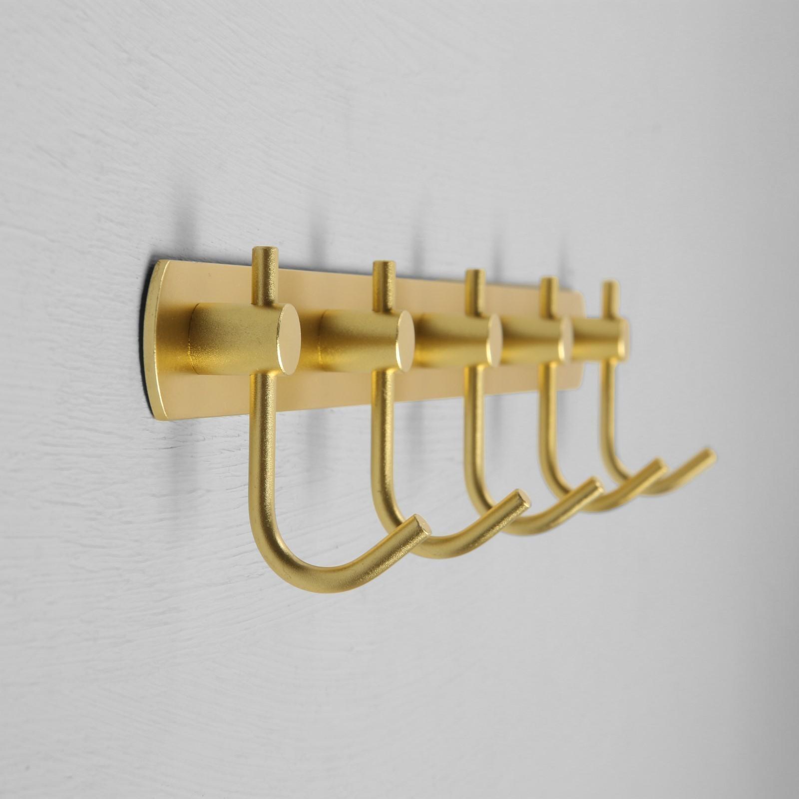 Вешалка с пятью крючками CAPPIO VC100, цвет золотой