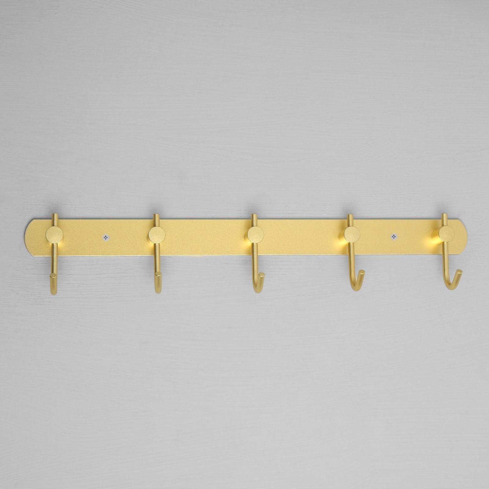 Вешалка с пятью крючками CAPPIO VC100, цвет золотой