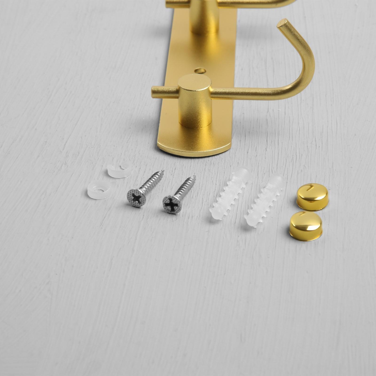 Вешалка с пятью крючками CAPPIO VC100, цвет золотой