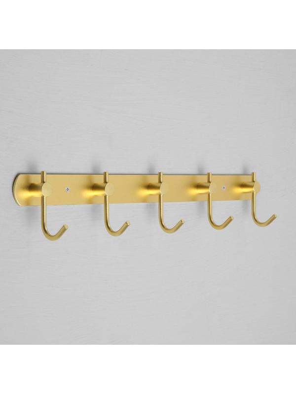 Вешалка с пятью крючками CAPPIO VC100, цвет золотой