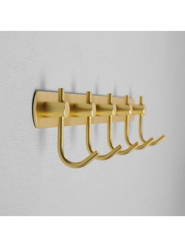 Вешалка с пятью крючками CAPPIO VC100, цвет золотой