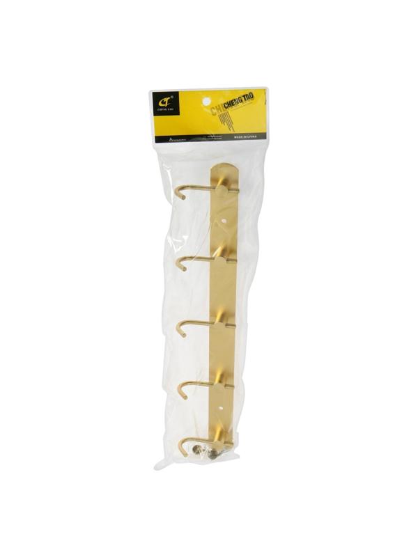 Вешалка с пятью крючками CAPPIO VC100, цвет золотой