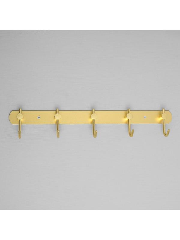 Вешалка с пятью крючками CAPPIO VC100, цвет золотой