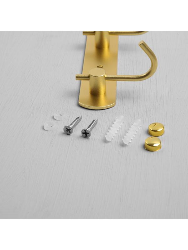 Вешалка с пятью крючками CAPPIO VC100, цвет золотой