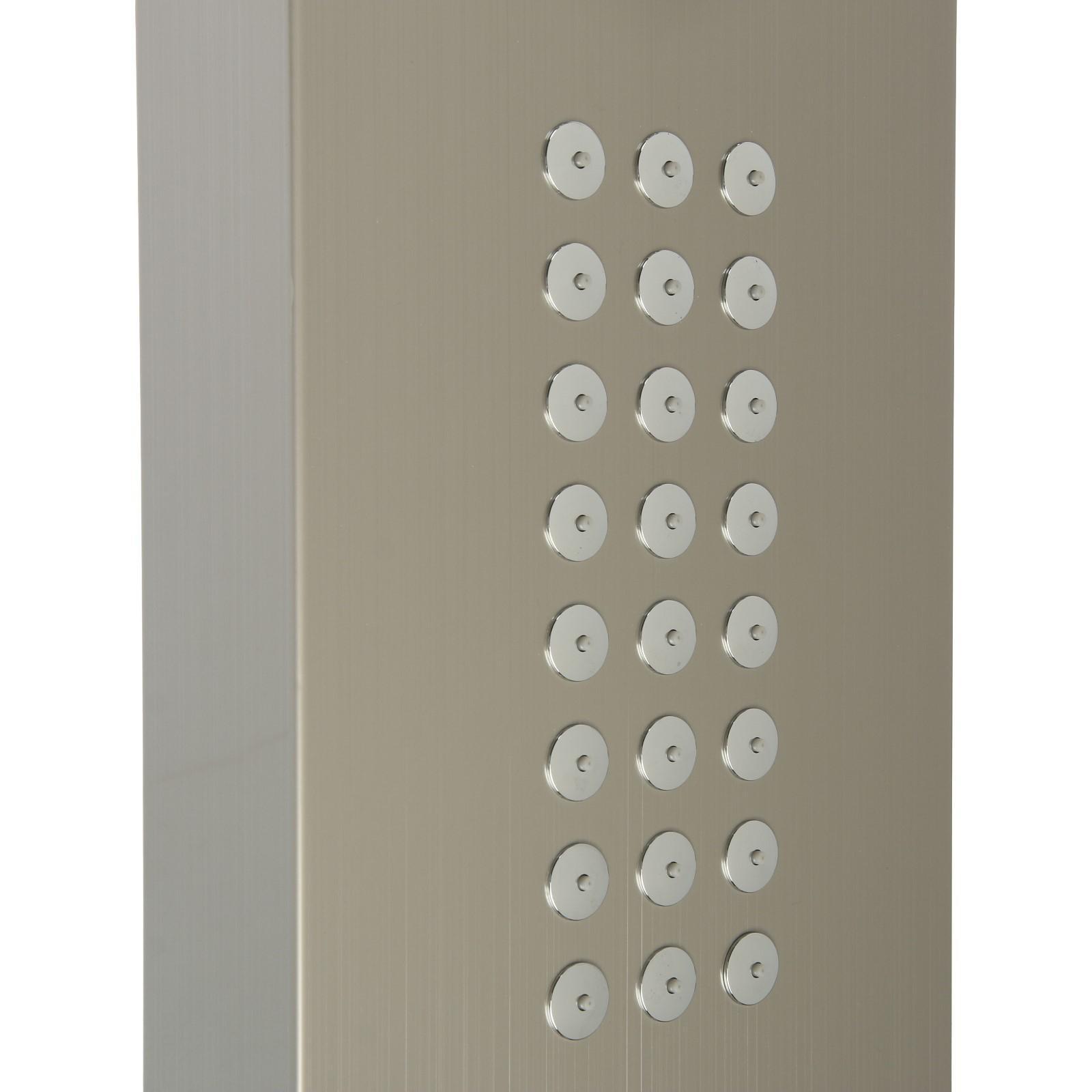 Душевая панель ZEIN S-13, 3-х функциональная, нержавеющая сталь, сатин