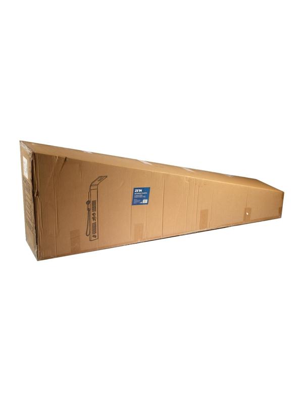 Душевая панель ZEIN S-13, 3-х функциональная, нержавеющая сталь, сатин