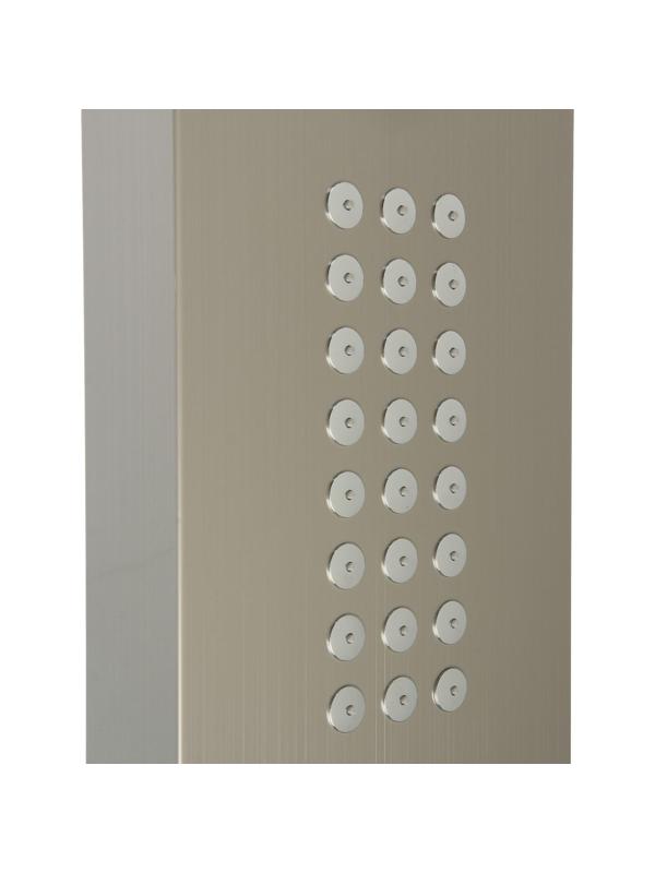 Душевая панель ZEIN S-13, 3-х функциональная, нержавеющая сталь, сатин