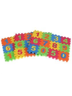 Коврик-пазл мини Играем вместе ЭКРАН с цифрами,5х5смх36эл/наб D18587NUM-CRT