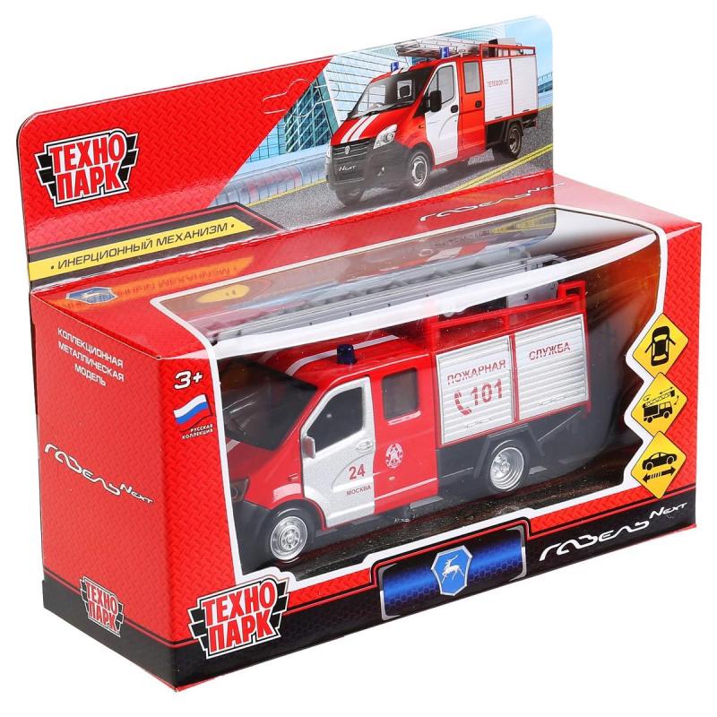 Игрушка ПОЖАРНАЯ Технопарк ГАЗЕЛЬ 15 см мет,красн NEXTFIR-15FIR-RD