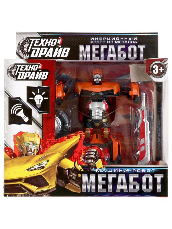 Робот -машина Мегабот Технодрайв мет,инерц,свет-звук кор. 1801C214-R1