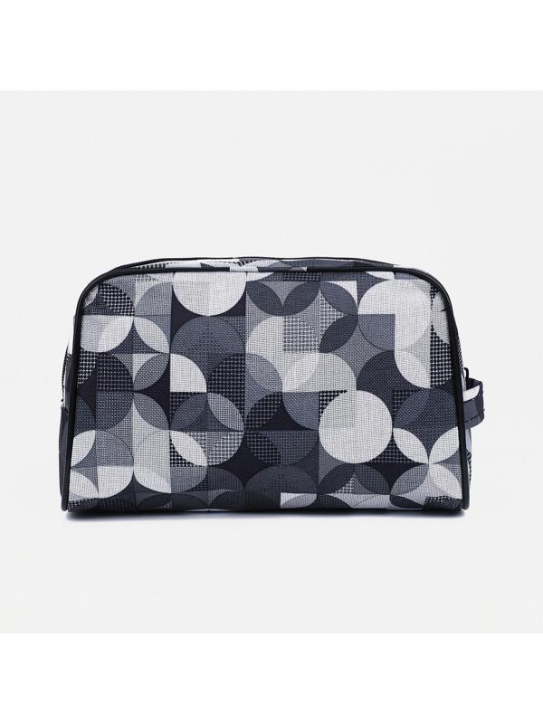 Косметичка на молнии, цвет серый