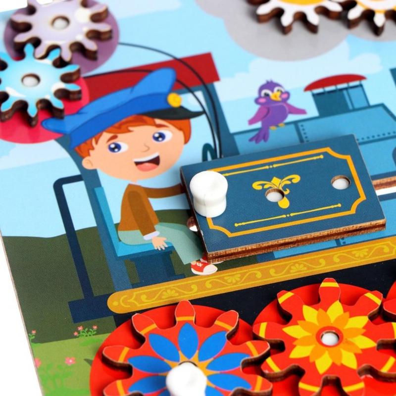 Бизиборд FOFA обучающая доска Паровоз ST0003