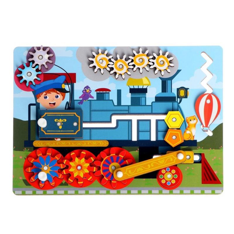 Бизиборд FOFA обучающая доска Паровоз ST0003