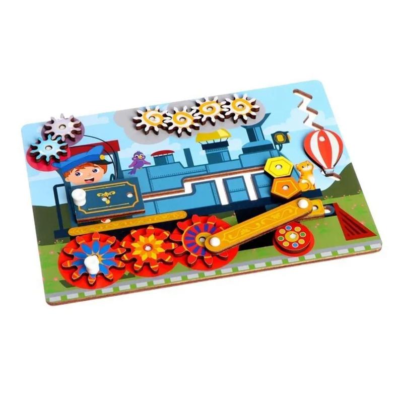 Бизиборд FOFA обучающая доска Паровоз ST0003