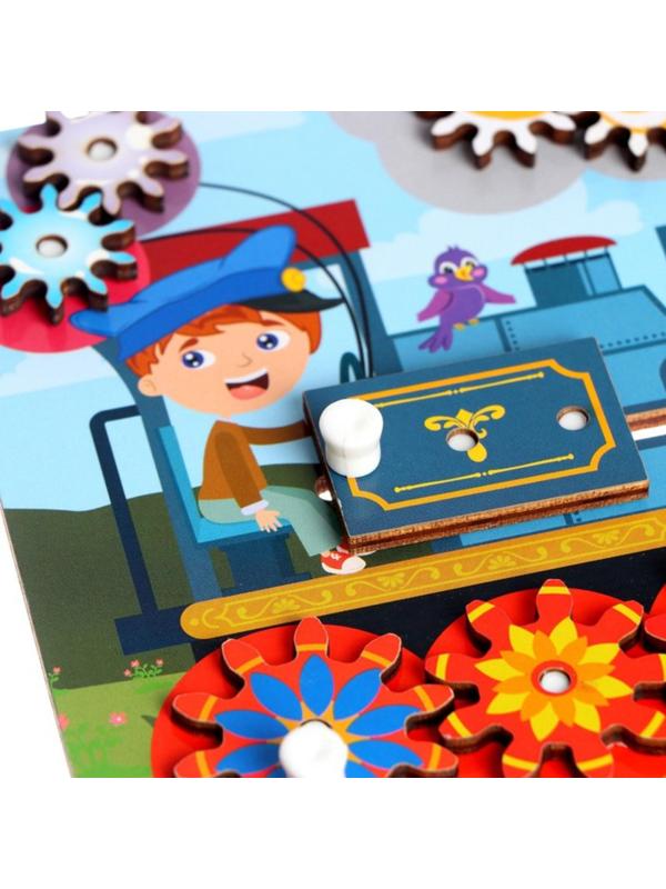 Бизиборд FOFA обучающая доска Паровоз ST0003