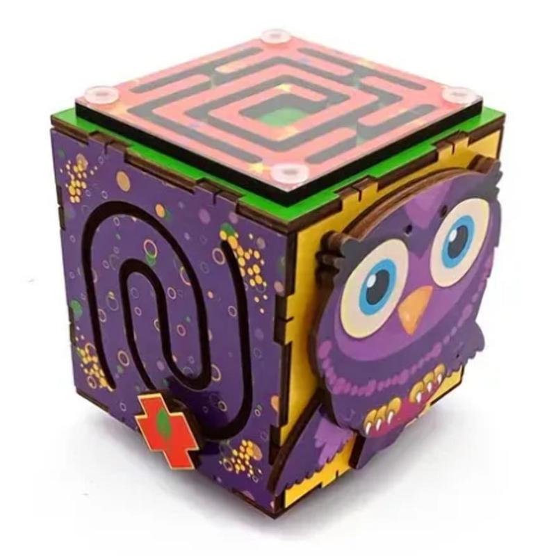 Бизиборд FOFA обучающая доска бизикуб Сова ST0058