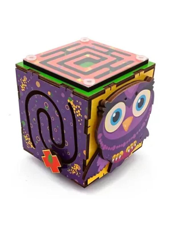 Бизиборд FOFA обучающая доска бизикуб Сова ST0058