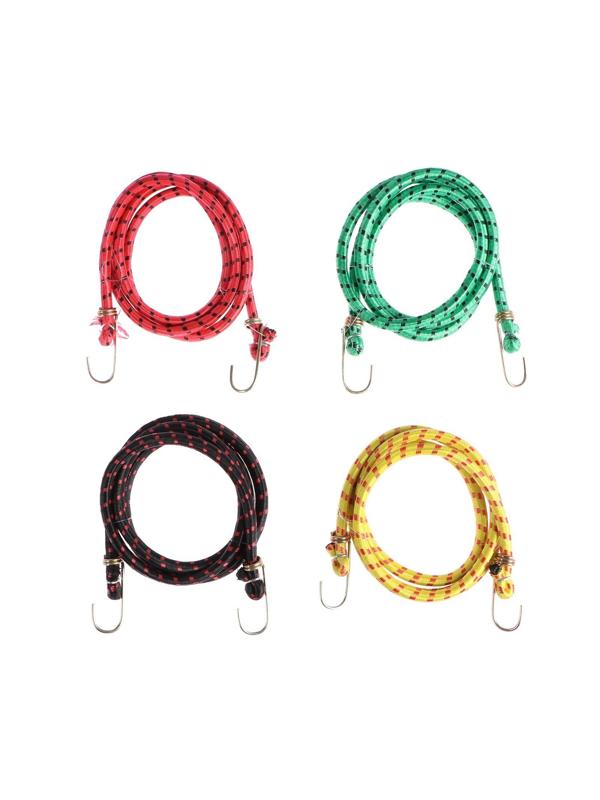 Резинка для крепления багажа, 150 см, металлические крючки, МИКС