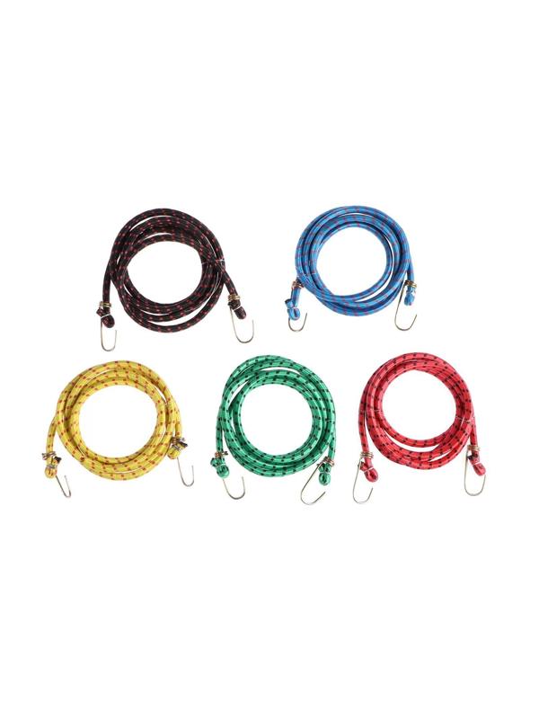 Резинка для крепления багажа, 200 см, металлические крючки, МИКС