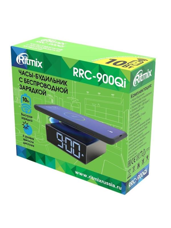 Часы-будильник Ritmix RRC-900Qi Grey