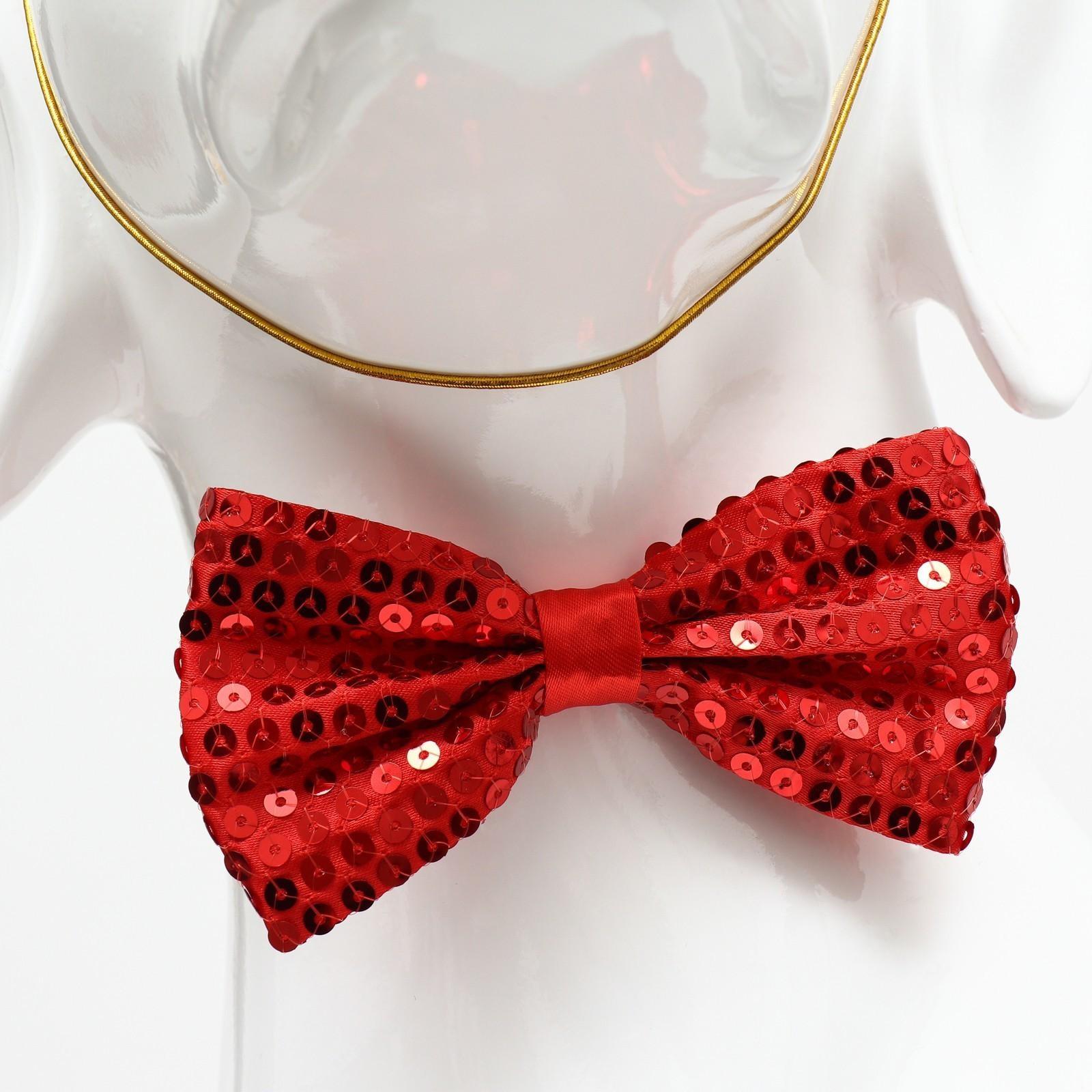 Набор для праздника (колпак+бантик), красный