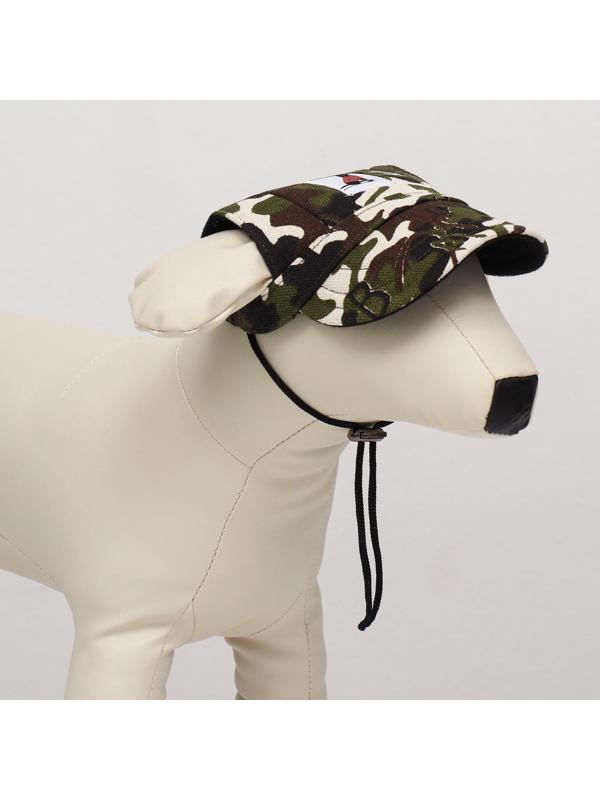 Кепка для собак, S (22-34 см), камуфляж